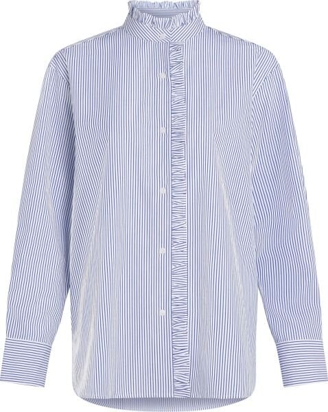 POPLIN RUFFLE SHIRT