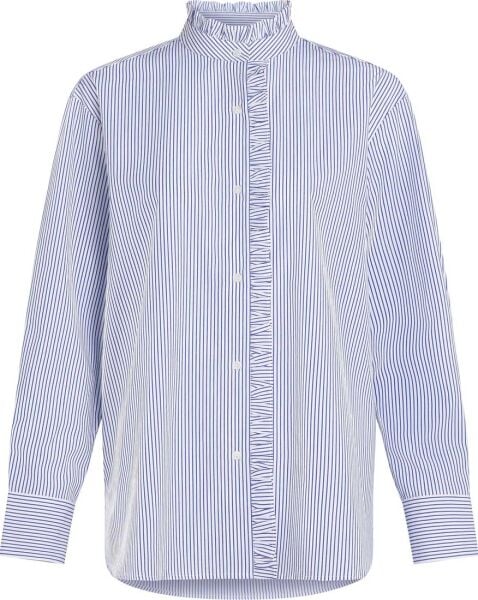 POPLIN RUFFLE SHIRT