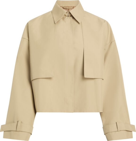COTTON TWILL TRENCH JACKET
