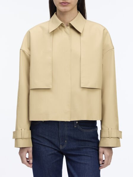 COTTON TWILL TRENCH JACKET