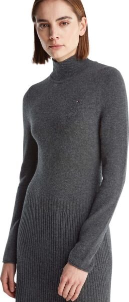 SOFT WOOL LS MOCK-NK SWT DRESS