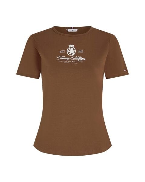 VARSITY CREST SLIM SS TEE