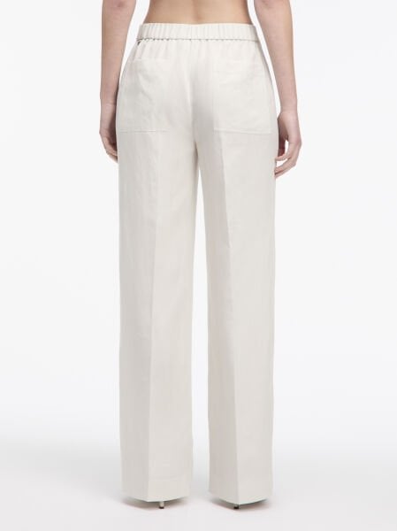 TENCEL LINEN WIDE LEG PANTS