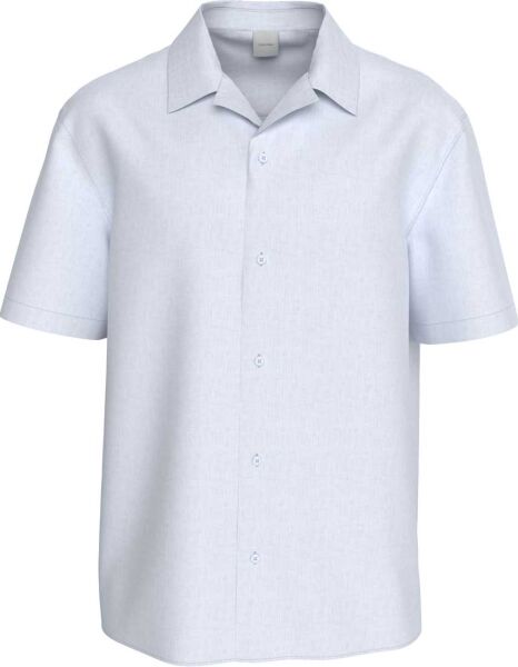SS CAMP COLLAR SOLID LINEN CLA