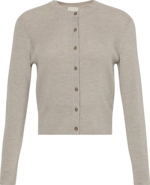 Wool Silk Cropped Cardigan