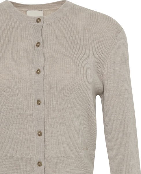 Wool Silk Cropped Cardigan