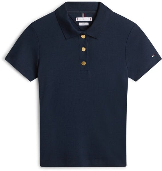 GOLD BUTTON SLIM SS POLO