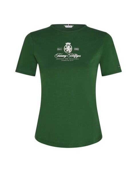 VARSITY CREST SLIM SS TEE