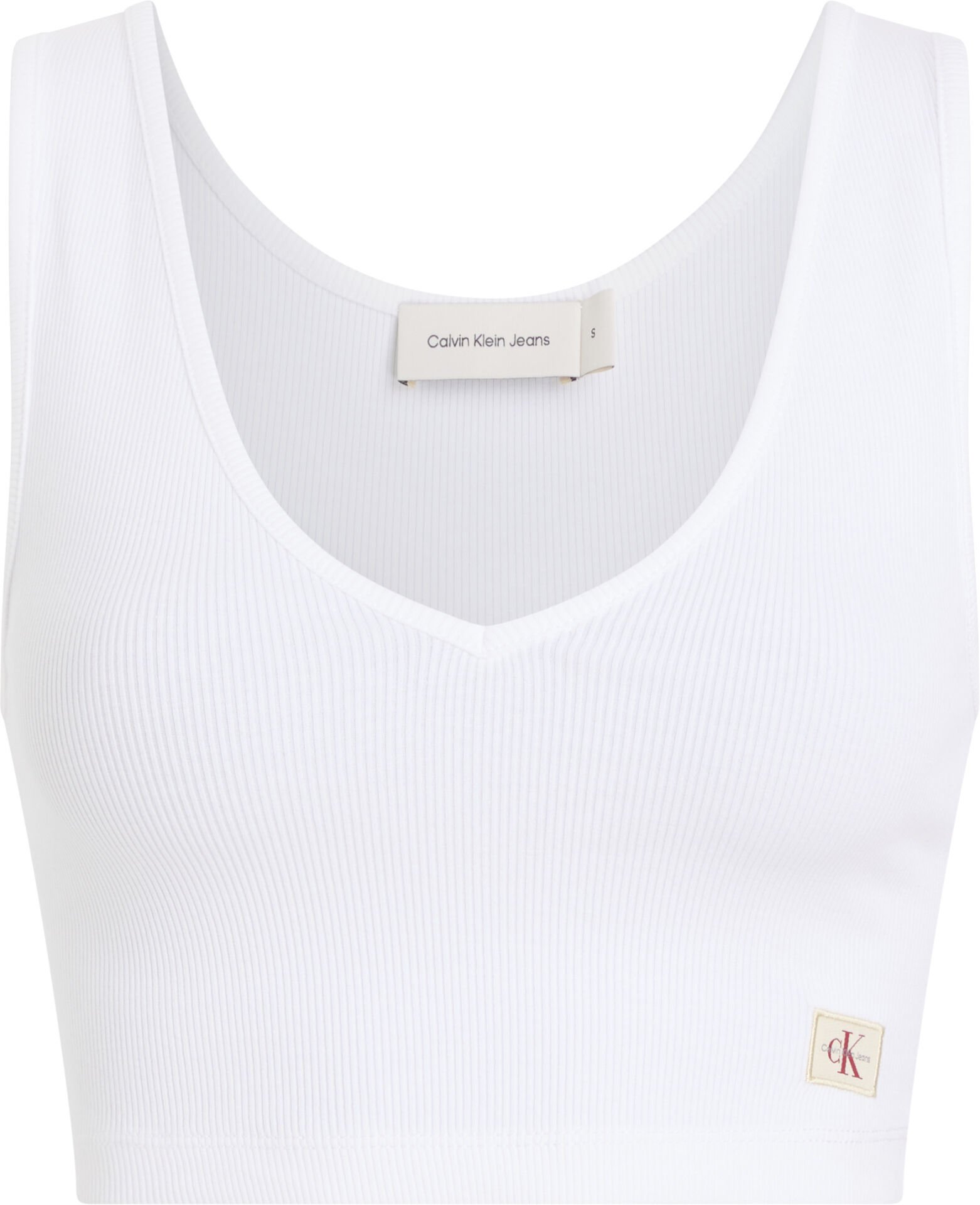 WOVEN LABEL RIB BRALETTE