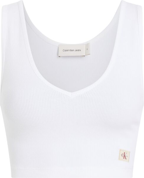 WOVEN LABEL RIB BRALETTE