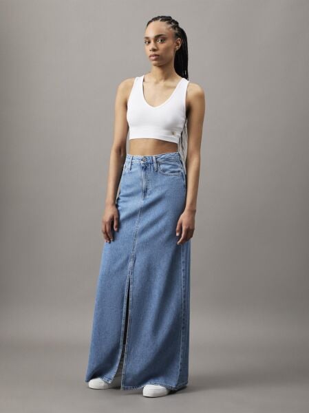WOVEN LABEL RIB BRALETTE