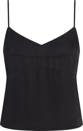 BUSTIER SEAM SATIN TOP