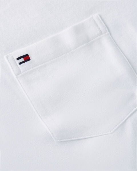 ESSENTIAL SOLID POCKET TEE Beyaz - S