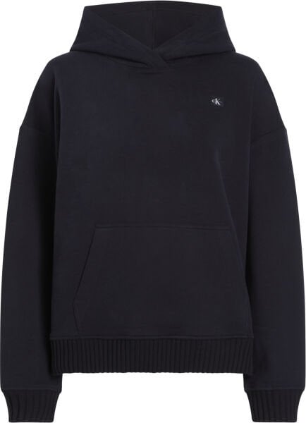 WOVEN LABEL PEACHED HOODIE