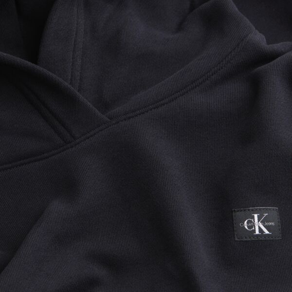 WOVEN LABEL PEACHED HOODIE