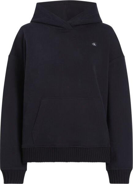 WOVEN LABEL PEACHED HOODIE