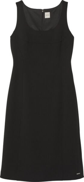 SCUBA CREPE SL SCOOP NK DRESS