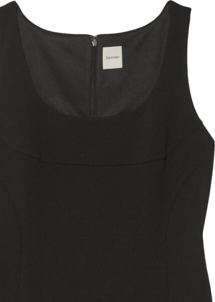 SCUBA CREPE SL SCOOP NK DRESS