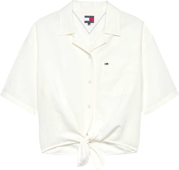 TJW TIE FRONT LINEN SHIRT