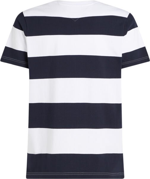 HILFIGER BOX STRIPE TEE Beyaz - XXL