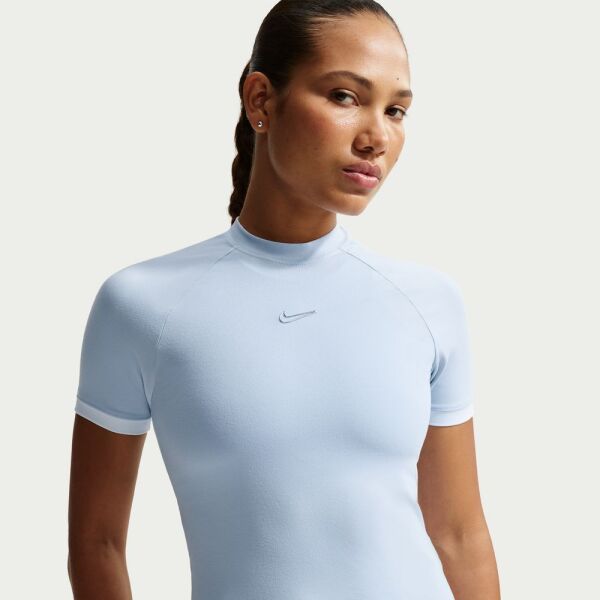 W NK SS FITTED TOP GLS
