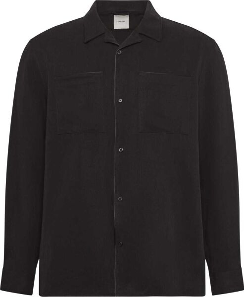 LS GLOSSY CAMP COLLAR EASY SHI