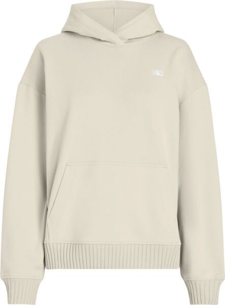 WOVEN LABEL PEACHED HOODIE