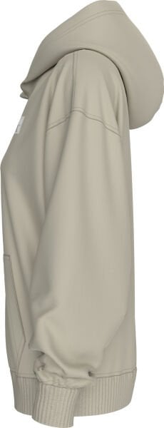 WOVEN LABEL PEACHED HOODIE