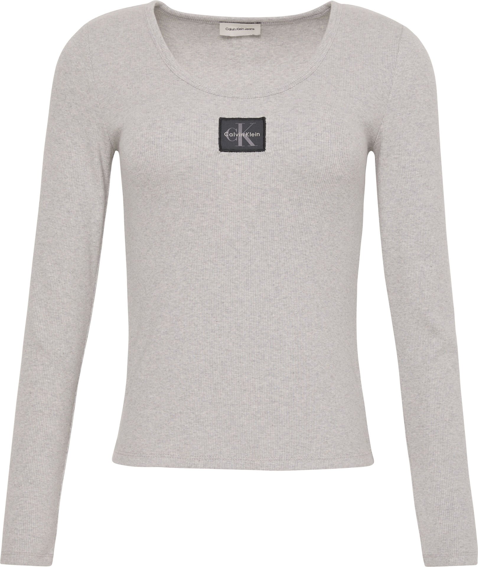 LS WOVEN LABEL 2X2 RIB SCOOP N