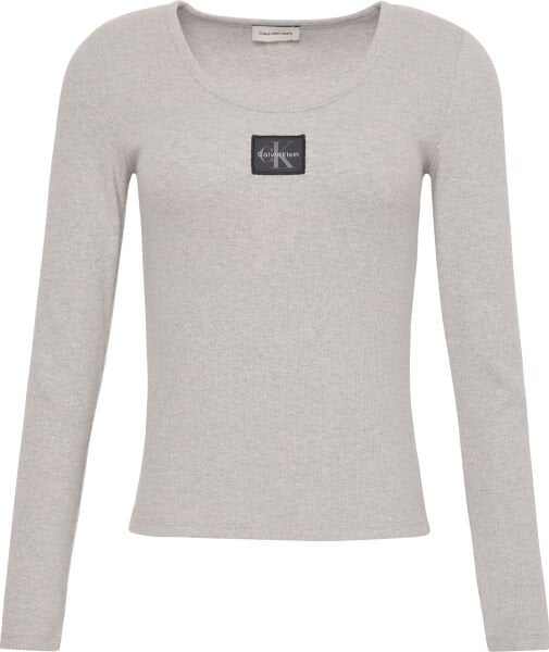 LS WOVEN LABEL 2X2 RIB SCOOP N