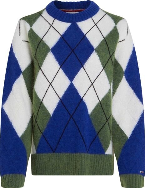 ALPACA BLEND ARGYLE C-NK LS SW