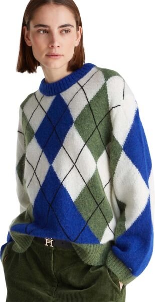 ALPACA BLEND ARGYLE C-NK LS SW