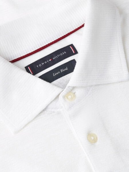 DC SPREAD COLLAR LINEN POLO