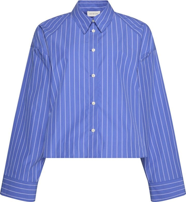 YD STRIPE BOXY CROPPED SHIRT