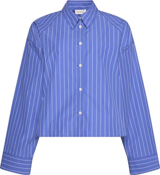 YD STRIPE BOXY CROPPED SHIRT
