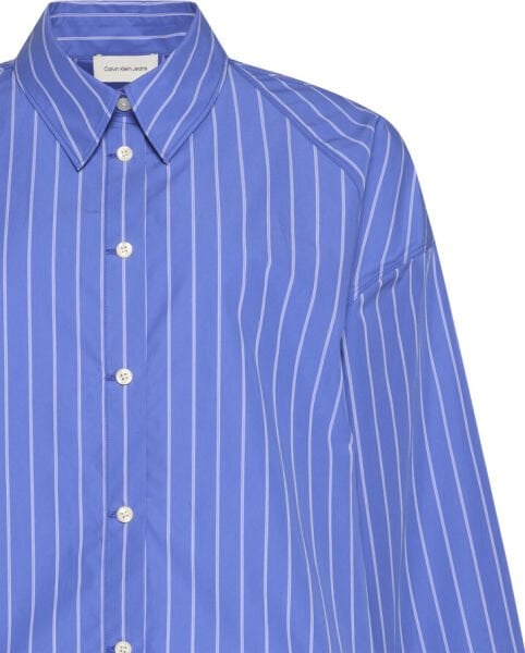 YD STRIPE BOXY CROPPED SHIRT