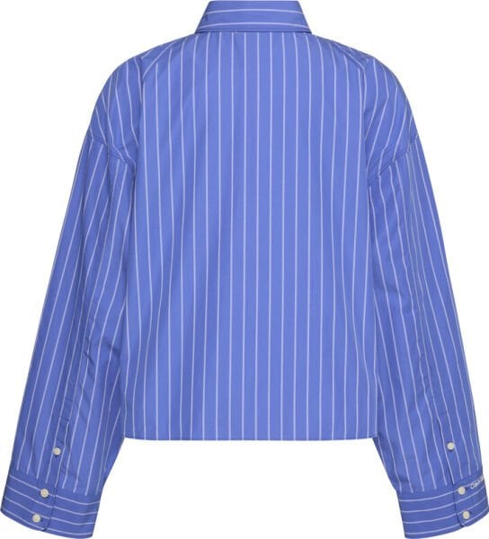 YD STRIPE BOXY CROPPED SHIRT