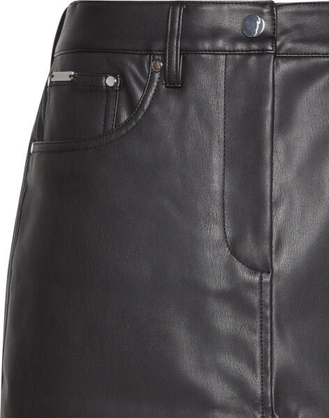 FAUX LEATHER 5PKT MINI SKIRT