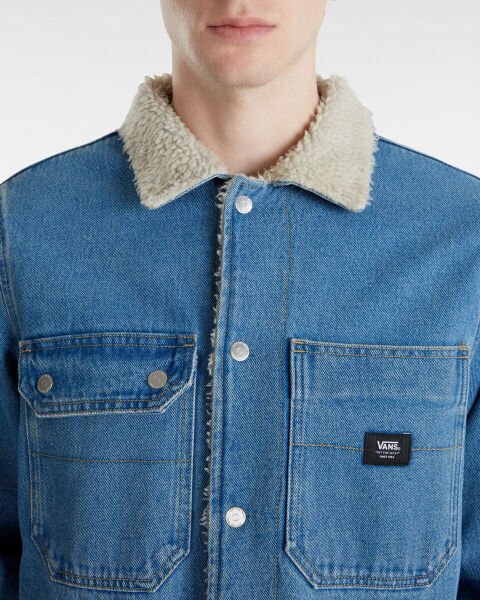 Drill Chore Denim Sherpa Coat