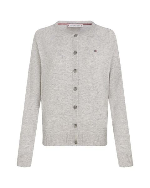 WOOL CASH C-NK LS CARDIGAN