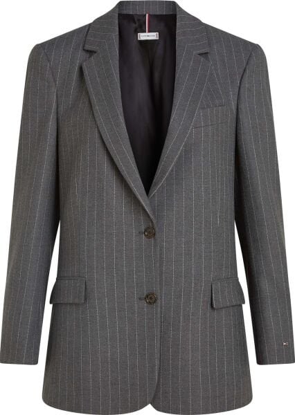 PINSTRIPE RELAXED BLAZER