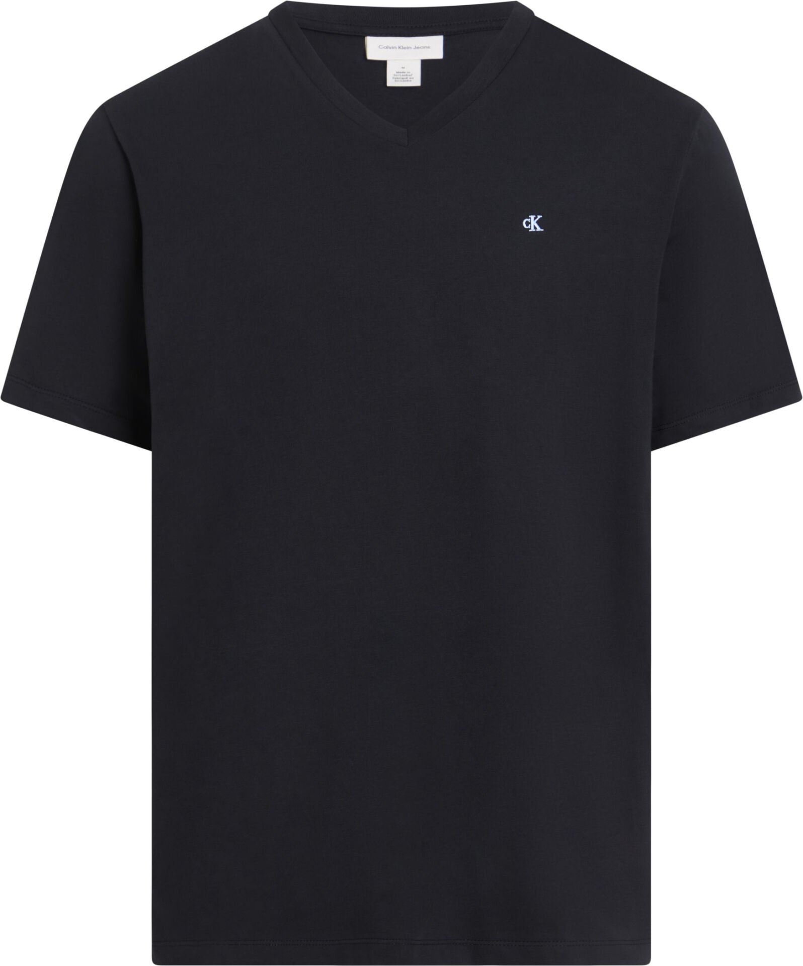SS SMOOTH CTTN SOLID VNECK TEE