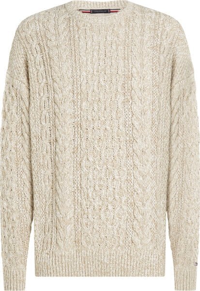 MOULINE ARAN CABLE CREW NECK