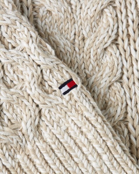 MOULINE ARAN CABLE CREW NECK