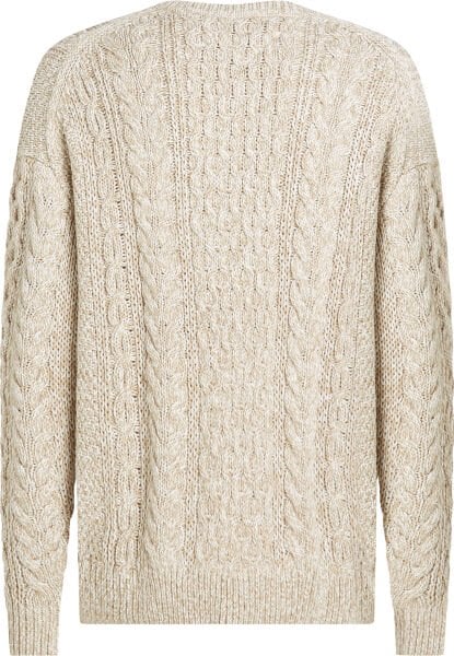 MOULINE ARAN CABLE CREW NECK