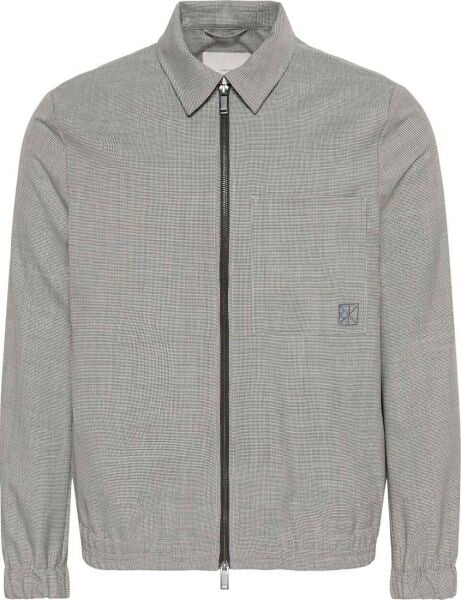 LS WOOL HOUNDSTOOTH BLOUSON JK
