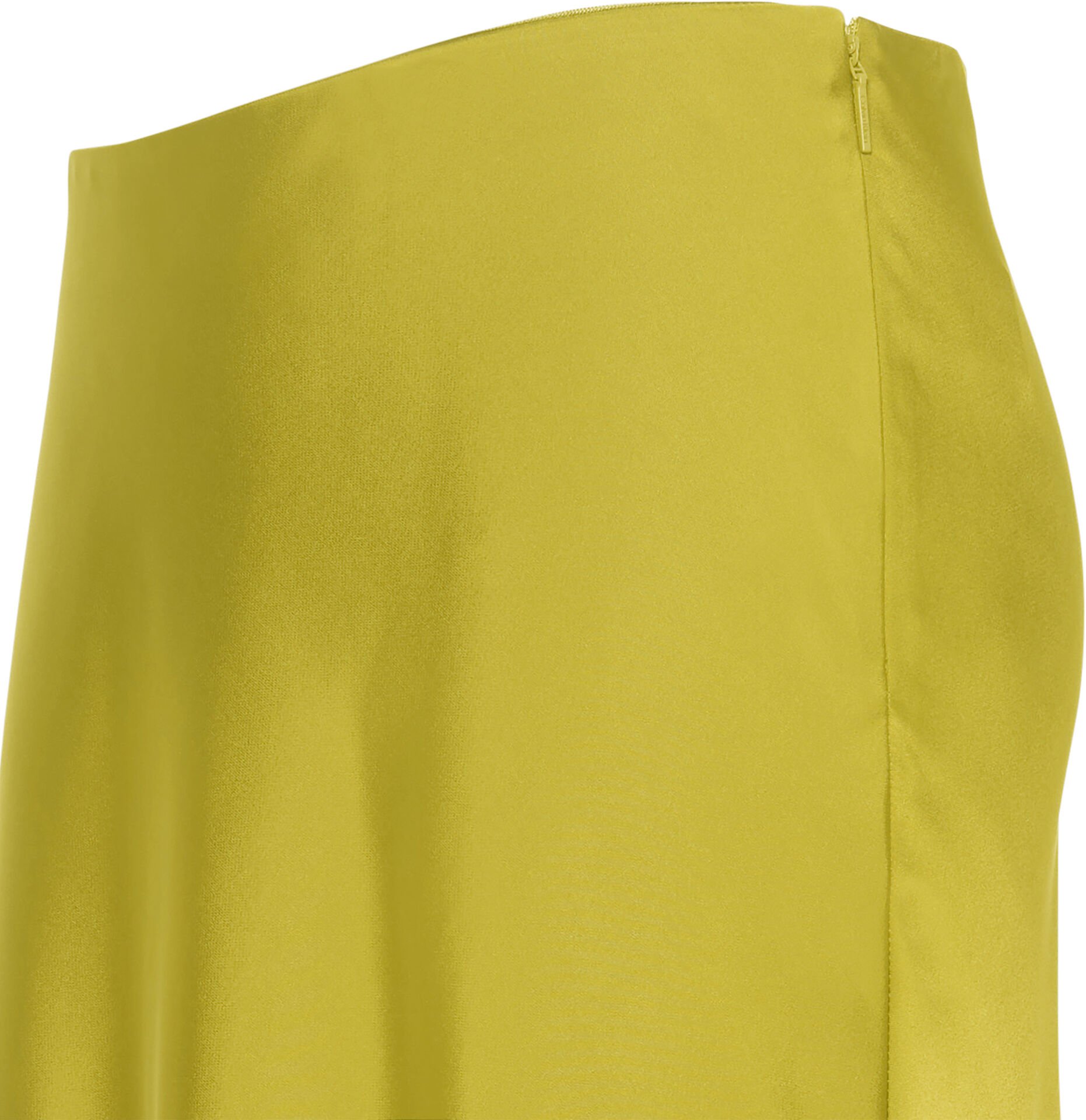 MATTE SHINE SATIN MIDI SKIRT