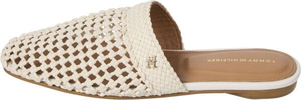 CROCHET LEATHER MULE