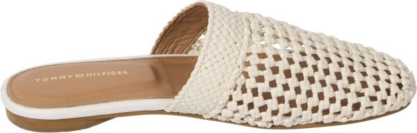 CROCHET LEATHER MULE