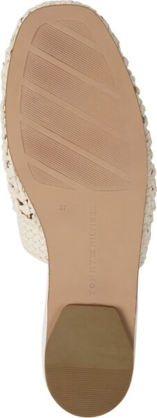 CROCHET LEATHER MULE